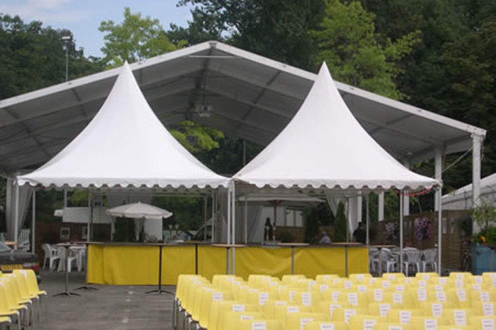 Montage Plancher pour Tente Silhouette, Château de Pennautier