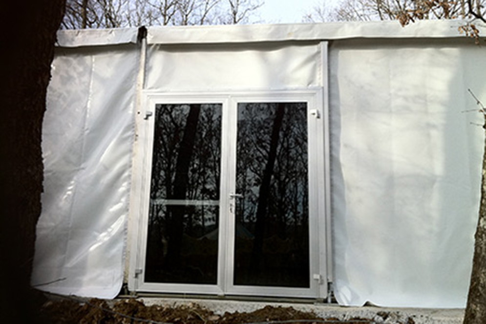 Montage Plancher pour Tente Silhouette, Château de Pennautier