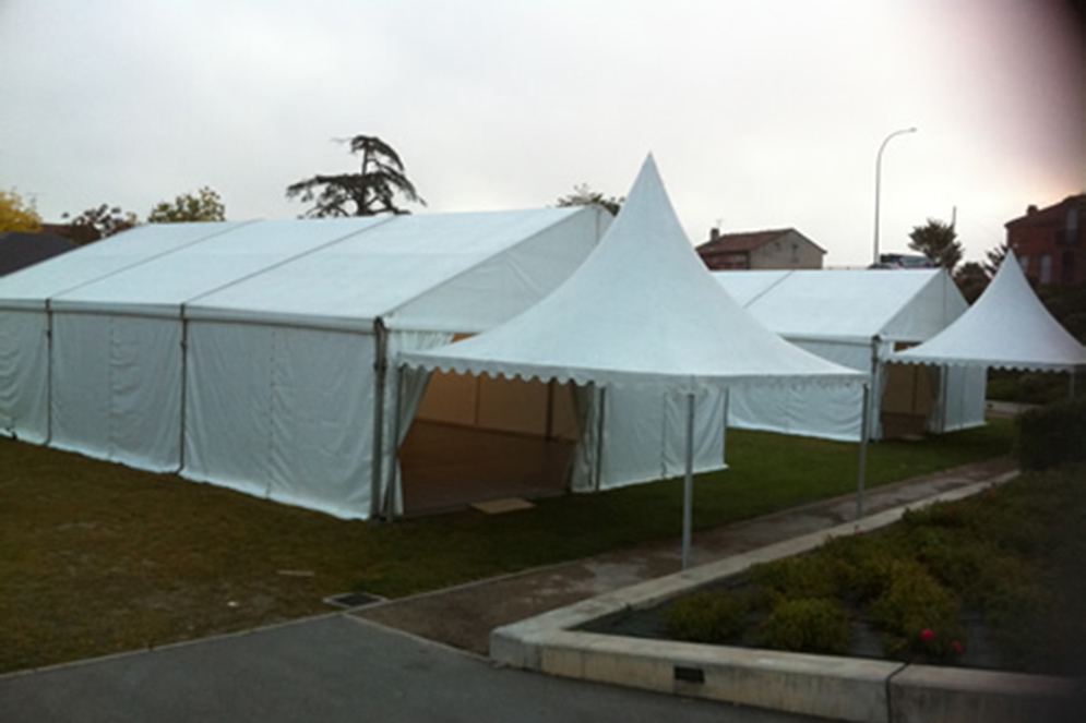 Montage Plancher pour Tente Silhouette, Château de Pennautier