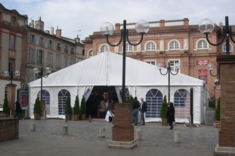 Montage Plancher pour Tente Silhouette, Château de Pennautier