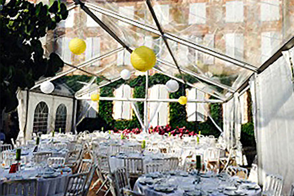 Montage Plancher pour Tente Silhouette, Château de Pennautier